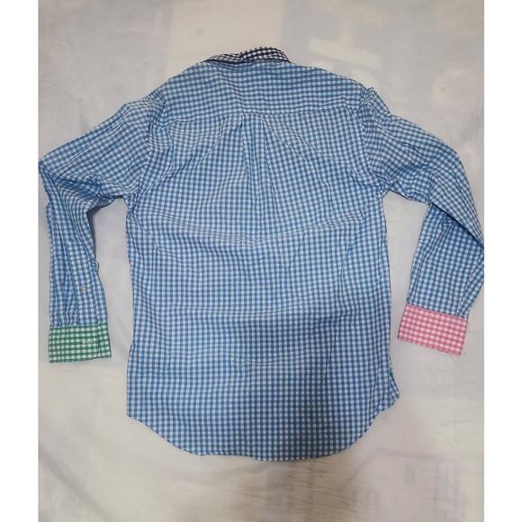 Vineyard Vines Multicolor plaid Slim Fit Whale Shirt long sleeve Mens Sz‎ Small - Picture 2 of 4